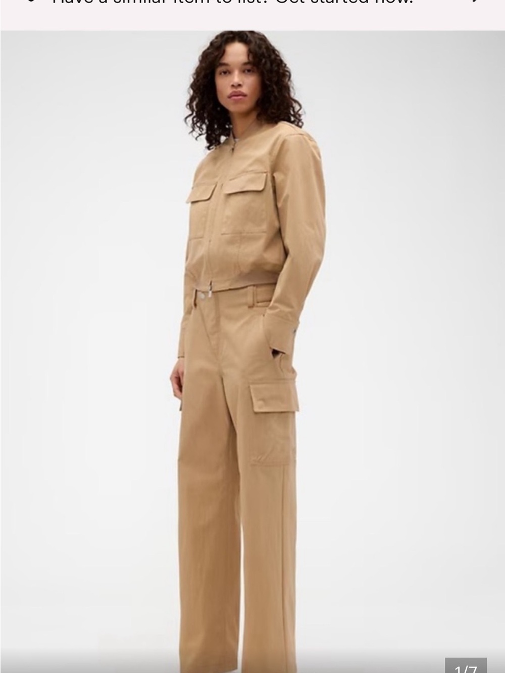 Gap x Victoria Beckham cargo pants size 8 NWT
